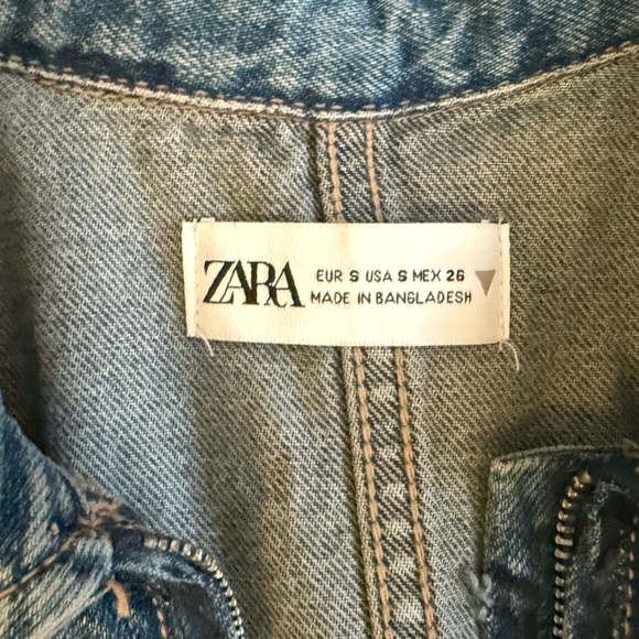 Oversized Zara TRF Denim Dress - Picture 3 of 4